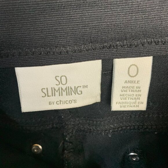 Chico's So Slimming Pant Black Ankle Pant - Picture 7 of 9